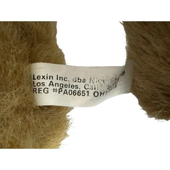 Lexin Posable Golden Bear Wearing Removable Handknit Heart Sweater - Picture 4 of 4